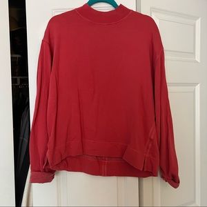 Red Old Navy Mock Neck Sweatshirt